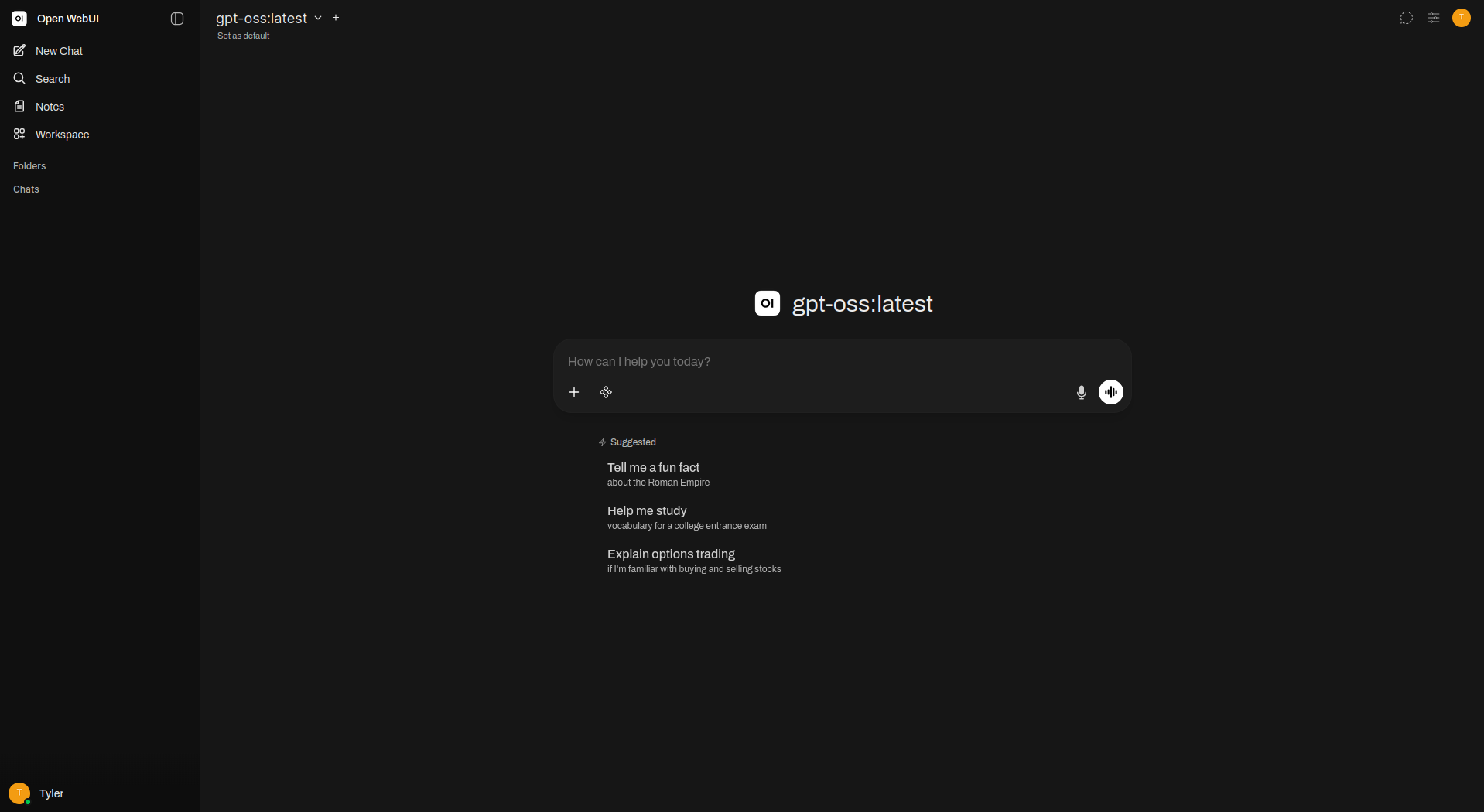 Open WebUI Screenshot